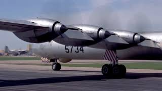 Strategic Air Command B36 quotPeacemakerquot Operational Flight Jimmy Stewart 1955 HD [upl. by Ward]