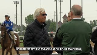 Trainer Bob Baffert returning to Churchill Downs this week after 3year suspension [upl. by Savick879]