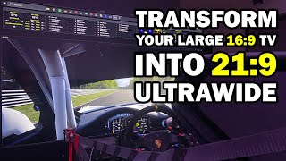 Transform your 169 TV into a 219 ultrawide and save GPU resources PC only [upl. by Lua724]