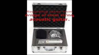 iSK BM600 Condenser Microphone  Sound Sample Review  Recording from bridge of acoustic guitar [upl. by Kulda]