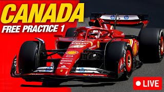 F1 CANADIAN GRAND PRIX FP1 2024  Live Reaction amp Commentary [upl. by Niwri416]