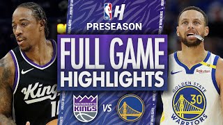 Sacramento Kings vs Golden State Warriors  Full Game Highlights  October 11 2024 NBA Preseason [upl. by Mcnutt386]