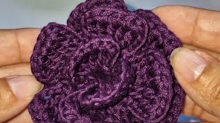 ROSA A CROCHET Tutorial paso a paso [upl. by Nayarb]