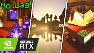 Top 5 No Lag RTX Shaders For MCPE 118  Minecraft Bedrock Edition [upl. by Fan]