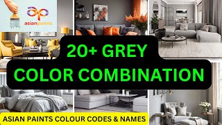 Best Grey Paint Color Combination for Every Room in Your Home  Asian paints GREY color codes [upl. by Tia567]