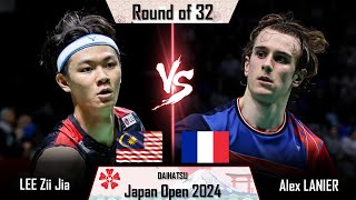 LEE Zii Jia MAS vs Alex LANIER FRA  Japan Open 2024 Badminton [upl. by Gwenni310]