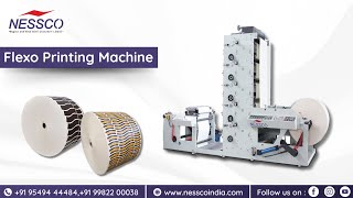 Flexo Printing Machine  Nessco India papercupmachine [upl. by Thanos]