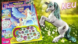 Schleich ® Bayala ® Special  Fohlenzauber 55 mit Feder Einhorn Fohlen Vinita amp GlitzerSticker [upl. by Kirch]