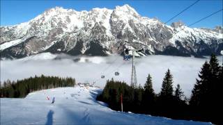 Skiing above the clouds in Leogang [upl. by Kaz647]