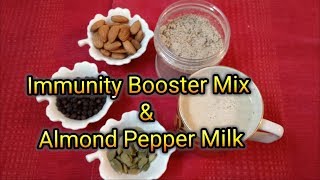 Immunity Booster Mix amp Almond Pepper Milk English WinterSpecial [upl. by Daj]