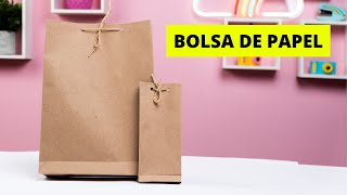 Como hacer bolsa de papel para emprendimiento Fácil [upl. by Nnaoj]