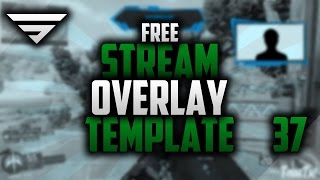 Free Twitch Overlay Template  Speedart 37 [upl. by Airamasor423]