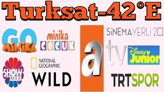 turksat 42 east dish setting  42e channel list 2024 42e neW update [upl. by Rosene]