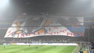 Coreografia curva nord Inter derby InterMilan 14112010 [upl. by Carrelli]