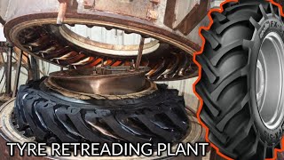 Amazing Process of Making Retreaded Tyre With Old Tyre  Tyre Recycling Factory in India [upl. by Novanod337]