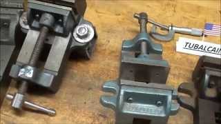 SHOP TIPS 217 Repairing a Palmgren Drill Press Vise tubalcain [upl. by Ardnat]