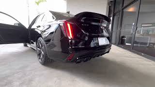 2023 Cadillac CT4V Blackwing Muffler Sound [upl. by Atsedom]