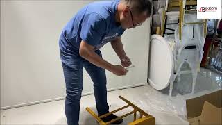 How to assemble the resin chiavari chair [upl. by Cleti311]