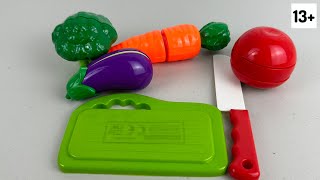 2 Minutes of Satisfying Vegetable Cutting ASMR  ToysUnboxTherapy [upl. by Zil]