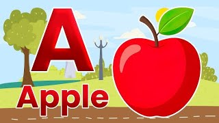 A for apple  nursery rhymes song  b for ball  abclearningsongs [upl. by Gudrun]