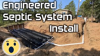 Installing an Engineered Septic System Time Lapse [upl. by Esinaej]