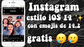 Instagram estilo iOS con emojis de iPhone 142🥸🥸🥲🥲💜💜 [upl. by Ynogoham103]