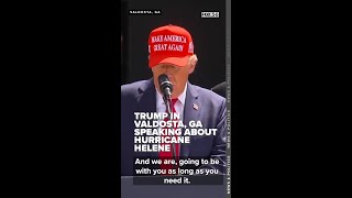 Trump in Valdosta speaking about Hurricane Helene [upl. by Ainav]