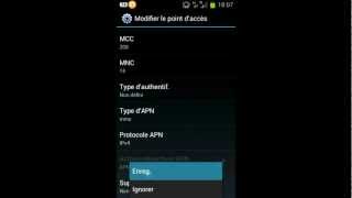 TUTO APN Free Mobile sous Android [upl. by Asiaj875]