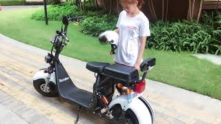 EEC citycoco electric scooter with COC VIN from Rooder city coco manufacturer [upl. by Cirone]