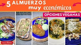 5 Almuerzos MUY económicos y rendidores  Cocina de Addy [upl. by Westfahl]