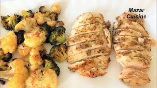 Oven Baked Chicken Breast Recipe With Vegetable  سینه مرغ با سبزیجات Healthy Chicken Breast Recipe [upl. by Essam604]