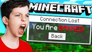 I BANNED MY LITTLE BROTHER ON MY MINECRAFT SERVER [upl. by Daigle172]