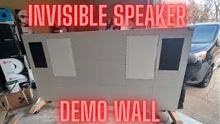 Sonance IS8 amp Nakymatone ECHT Invisible Speaker Demo Wall Installation [upl. by Skye]