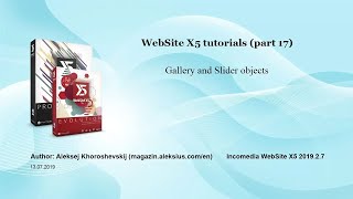 WebSite X5 tutorial part 17 Gallery and Slider objects [upl. by Jeanne]