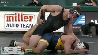 197lbs Lou DePrez Binghamton tech fall Santino Morina Drexel [upl. by Relyks]