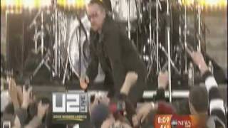 U2  Get On Your Boots Live at Fordham University on Good Morning America Show [upl. by Yknip]