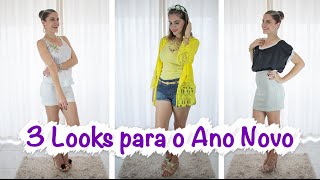 3 LOOKS para o Ano Novo ♥ Vestido Quimono e Clássico [upl. by Rumney727]