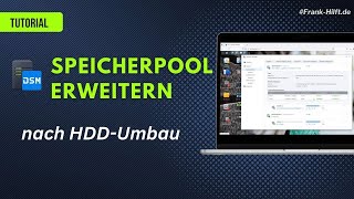 Synology Speicherplatz erweitern nach Festplattenumbau DSM 7x [upl. by Atwekk268]