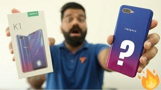 Oppo K1 Unboxing amp First Look  Cheapest InDisplay Fingerprint Scanner 🔥🔥🔥 [upl. by Chellman]