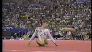 Henrietta Onodi  1992 Olympics EF  Floor Exercise [upl. by Atival]