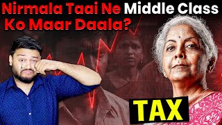 INDIA BARBAAD Stock Market Investors in India Are Sad After 2024 Financial Budget Increased TAX [upl. by Atinomar]