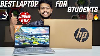 HP 15sdu3517TU Laptop Unboxing🔥2022 Best Laptop Under 50k RS Gaming Test [upl. by Fonda]