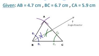 How to Draw the Bisectors of Angles of a Triangle [upl. by Vinni]