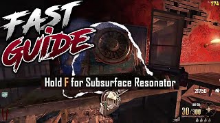 BURIED  SUBSURFACE RESONATOR FAST GUIDE  BLACK OPS 2 [upl. by Kreiner]