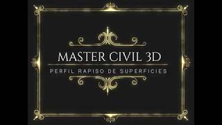 CIVIL3D PERFIL RAPIDO DE SUPERFICIES V21 [upl. by Nillor]