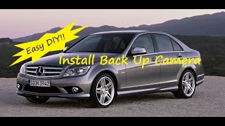 Mercedes W204 C Class How to Install Back Up Reverse Camera COMAND Command APS Navigation [upl. by Eidson]