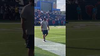 Caleb Williams was throwing dimes in the Hall of Fame Game warmups 👀 via cassiecarlsontvIG [upl. by Stanhope]