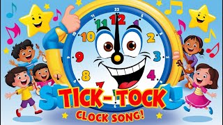 The TickTock Clock Song  Fun Learning Time for Kids  Nursery Rhymes amp Kids Songs [upl. by Nah]