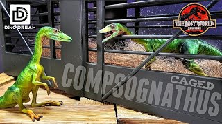 Dino Dream Lost World Jurassic Park Caged Compsognathus Review [upl. by Lenoel]