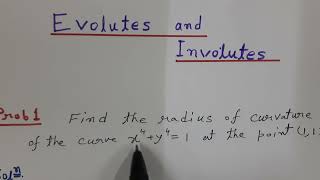 Evolute Involute  1st Semester  Lecture 4  BTech BE BSc GATE ESE  Engineering Mathematics  imc [upl. by Murton]